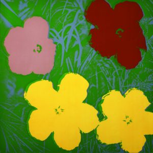 thumbnail of Flowers by Andy Warhol from New York, U.S. medium: Screenprint in color on wove paper. date: 1970. dimensions: 36 x 36 inches.
