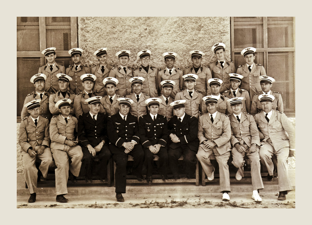 thumbnail of Pilots, Group Picture by artist Patricia Dreyfus. medium: c-print. date: 1942. dimensions: 12.96 x 18.84 inches