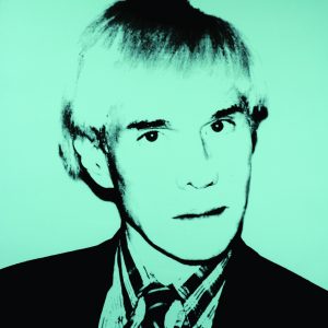 thumbnail of Self Portrait C by Andy Warhol from New York, U.S. medium: Unique color screenprint (blue). date: 1982. dimensions: 38 x 38 inches.
