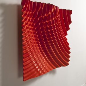 thumbnail of Re-Echo by American artist David Henderson. medium: aqua resin, orange pigment. date: 2010. Sculpture