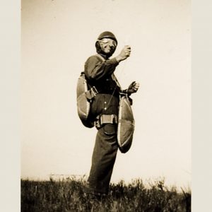 thumbnail of The Equipped Pilot by artist Patricia Dreyfus. medium: c-print. date: 1942. dimensions: 12.96 x 18.84 inches