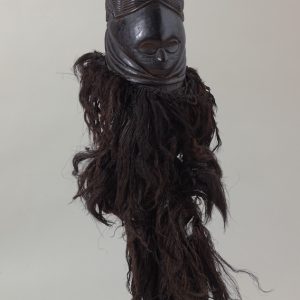 thumbnail of Sande Society Mask from Vai, Sierra Leone/Liberia. medium: wood, raffia. date: unknown. dimensions: unknown.