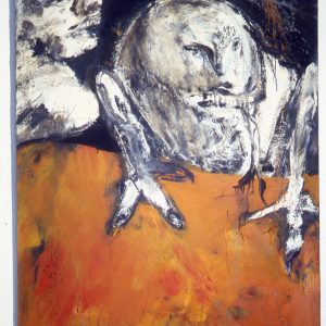 thumbnail of Little Lizard by artist Miriam Beerman. medium: oil on canvas. date: 1968. dimensions: 57.125 x 42 inches