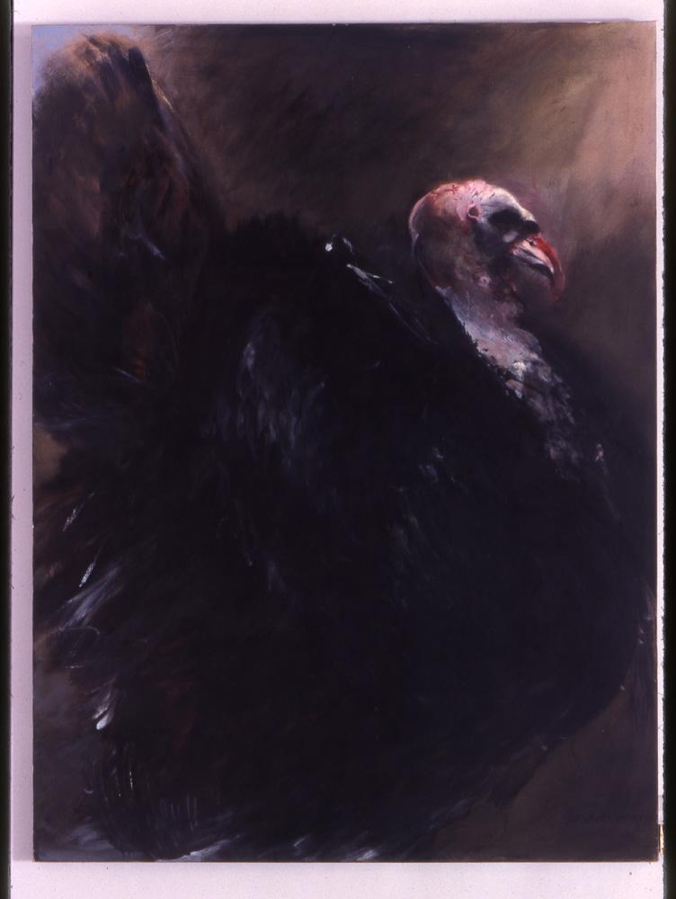thumbnail of Turkey by artist Miriam Beerman. medium: oil on canvas. date: 1971. dimensions: 72 x 54 inches
