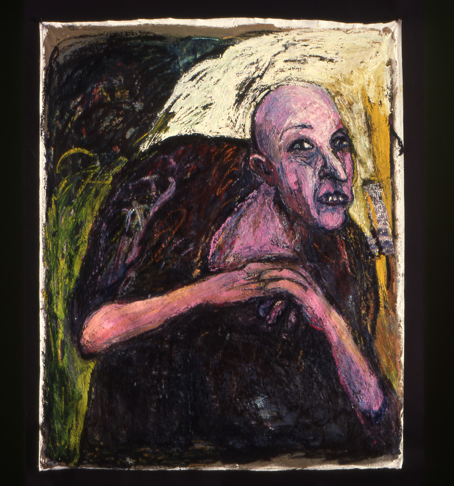thumbnail of How It Is Part II by artist Miriam Beerman. medium: oil on canvas. date: 1996. dimensions: 49.5 x 40 inches