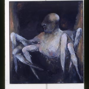 thumbnail of Ritual of My Legs (after Neruda) by artist Miriam Beerman. medium: oil on canvas. date: 1974. dimensions: 58 x 52 inches