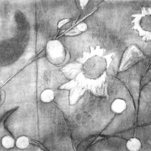 thumbnail of Wallflower by artist Eugene Han. Pencil and charcoal on paper, 2022. 18x24 inches