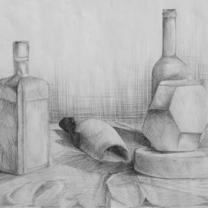 thumbnail of Potential by artist Angelique Rosado. Graphite on paper, 2022. 16x20 inches