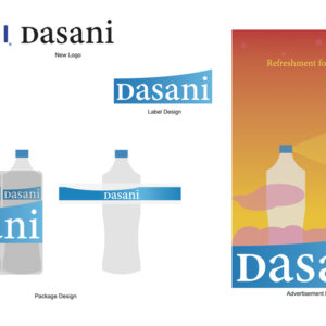 thumbnail of Ad campaign; Dasani by artist Ethan Garro Ordonez. Digital design, 2022, 11 x 17 inches