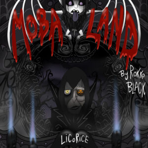 thumbnail of Cover design; Moba Land by artist Joseph Tesoriero. Digital illustration, 2022. 12x9 inches